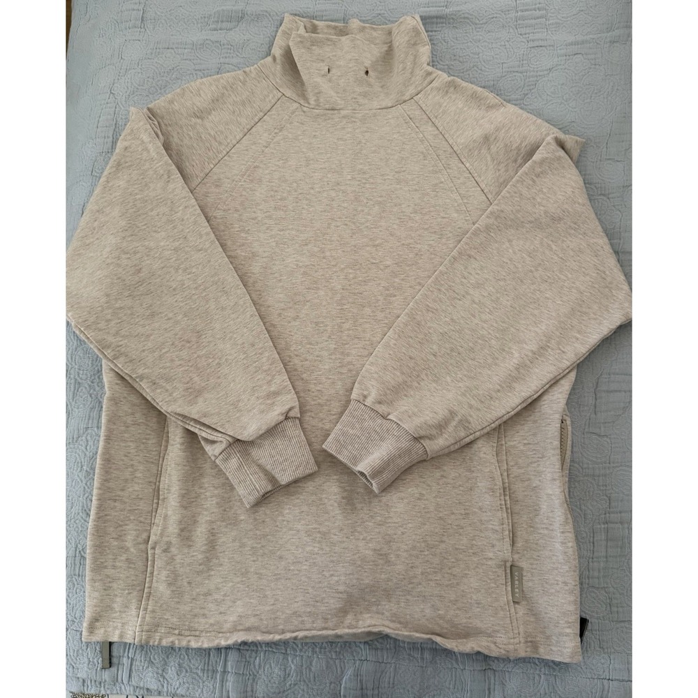 Varley Women's Atlas Pullover Sweatshirt In Sand Marled Beige Size‎ Small